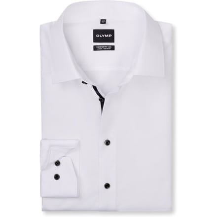 OLYMP Luxor Overhemd, Comfort Fit - Big, New Kent, Wit