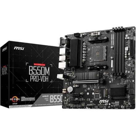 MSI B550M PRO-VDH Serie - Moederbord - Micro ATX - AMD Ryzen Compatibiliteit - HDMI en DisplayPort Ondersteuning