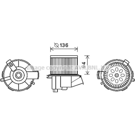 Interieurventilator AVA COOLING PE8387