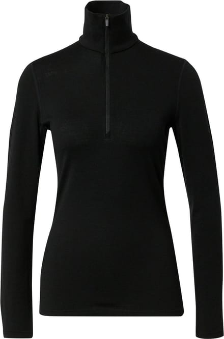 Icebreaker Womens 260 Tech Ls Half Zip - Black - S