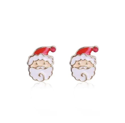 Jomide Oorknoppen Kerstman - Goudkleurig