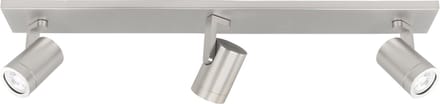Opbouwspot Aston | Nickel Metaal | Rechthoek | GU10 | 3-voudig | 65cm