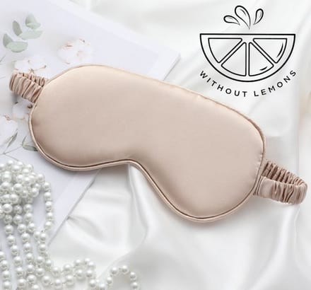 Without Lemon - Slaapmasker - Oogmasker - Zacht - Elegant - Creme