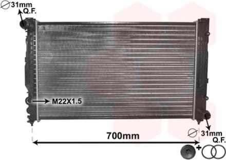 Van Wezel - RADIATOR VOOR AUDI A4 B5 1994-1998 4B0121251AE