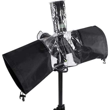 Camera Beschermer Regenhoes Regenbestendig Waterdicht voor DSLR Camera Flitser black