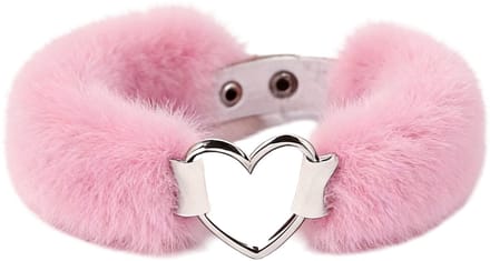 Smart Moves - Love Collar - Kunstbont - Hartvormige Ring - Roze