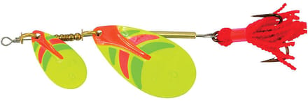 Ondex Tandem spinner 6/8 – 22 gram met dubbele bladen Fire Tiger