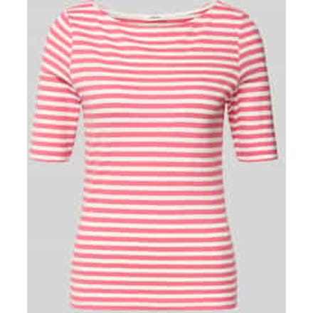 slim fit T-shirt van puur katoen