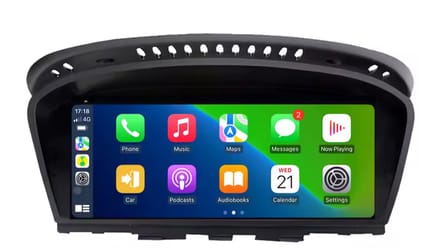 Autoradio met Carplay en Android auto | Geschikt voor Bmw 3, 5 en 6 serie E60 E61 E63 E64 E90 E91 E92 E93 2003-2012 | Radio scherm met Navigatie | 2003 2004 2005 2006 2007 2008 2009 2010 2011 2012 | CIC M5