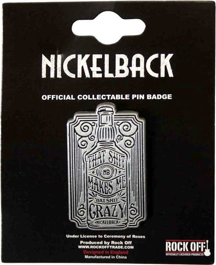 Nickelback - Bat Shit Pin - Grijs/Zwart