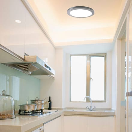 Näve LED plafondlamp Bonus, magnetische ring Ø 33 cm