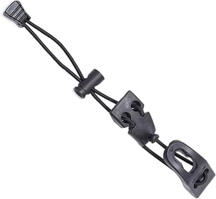 Bevestigingsgesp - Elastisch touw - Outdoor accessoires - Verstelbaar ontwerp - 26 cm - Zwart