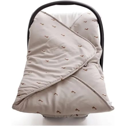 Autostoelhoes voor baby Gloop! Safari 100x100 cm