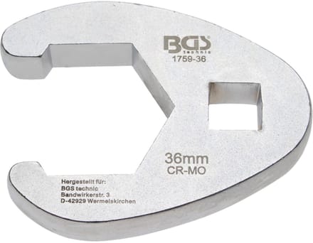 Koppelingssleutel 36mm 1/2" Vierkante Aandrijving BGS