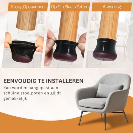 Stoelpoot Beschermers - Sokken Viltjes - Anti Kras