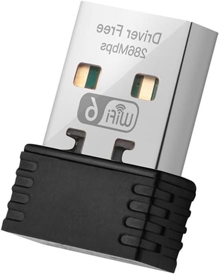 Draadloze WiFi Adapter - USB Netwerkkaart - Internet Verbinding - WiFi 6 Technologie - Mini Formaat - Zwart