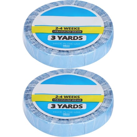 2 stuks 3 yards Hairextension Plakband Waterdicht Zweetbestendig Dubbelzijdig Pruiktape gray