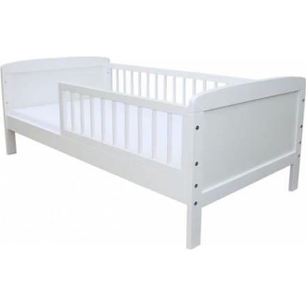 Kinderbed - Wit - 140x70cm - Inclusief lattenbodem - 1 persoons - Hout wit