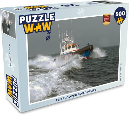 Puzzel Een reddingsboot op zee - Legpuzzel - Puzzel 500 stukjes