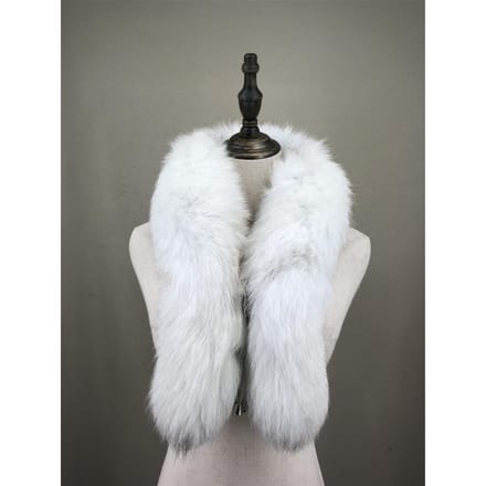 Echte Vossenbont Sjaalkraag 230821 One Size gray