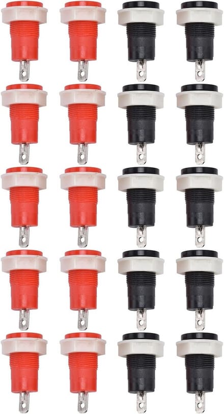 Banana Female Jack Connector - 4mm Solder Type - 10 Stuks