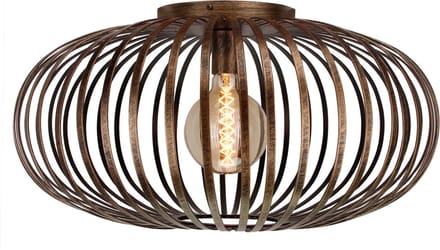 Chericoni Curvato Plafondlamp - 1 lichts - Ø 60cm - E27 - Brons - Italiaans Design - Nederlandse Fabrikant