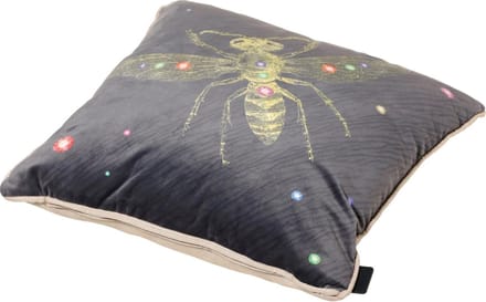 Madison Sierkussen - Velvet Insect Grey - 45x45 - Grijs