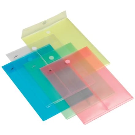 Enveloptas Europel A4 240x335mm staand PP transparant wit