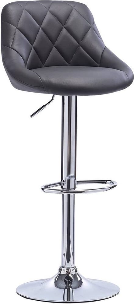 Designer Barkruk - Grijs - Ergonomisch - Verstelbaar - Zithoogte 60-82cm - Set van 1