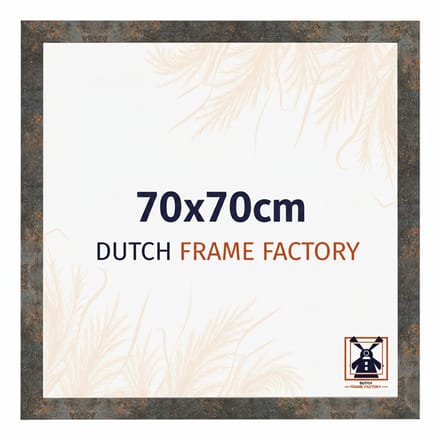 Fotolijst 70x70 cm - MDF - Geoxideerd Metaal - Benno