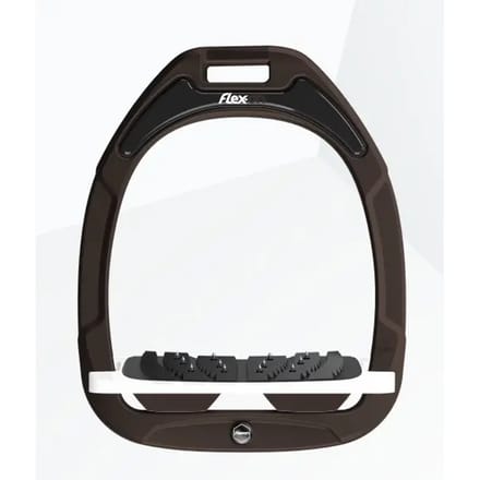 Ultra Grip Knie Stirrup Bruin/Wit/Bruin Flex-On Green Composite