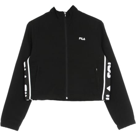 Taini Taped Crepe Jacket Dames trainingsjack zwart