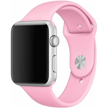2+1 | Apple Watch Bandje Teyra - Siliconen - Helder Roze