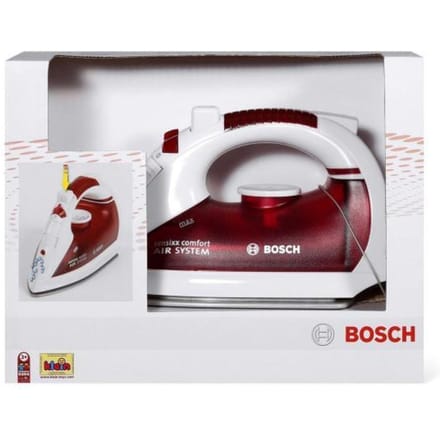 Klein Toys Bosch speelgoedstrijkijzer - incl. sproeifunctie - rood wit