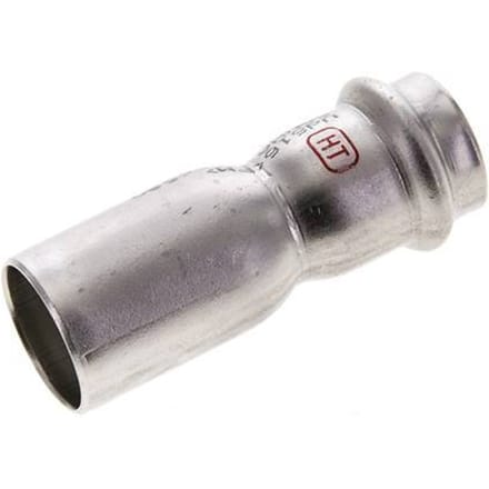 Perskoppeling - 22mm Persmof & 28mm Buiseinde - RVS