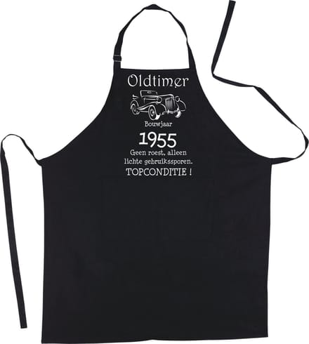 Mijncadeautje Luxe Keukenschort Oldtimer 1955