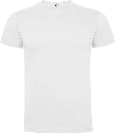 5 Pack Wit t-shirts Roly Dogo Premium Kids 4 jaar 98 - 104