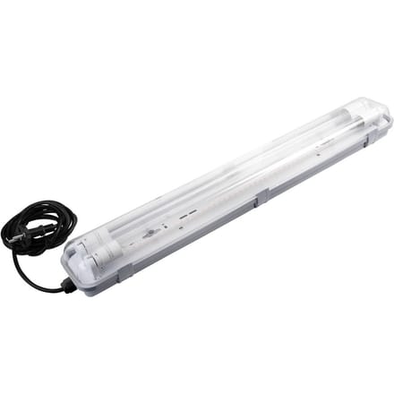 MEGAMAN planten lamp Rocca, breedte 10 cm, 2 x T8, IP65