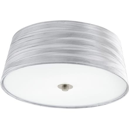 EGLO Fonsea - Plafonnière - 2 Lichts - Ø375mm. - Wit - Zilver