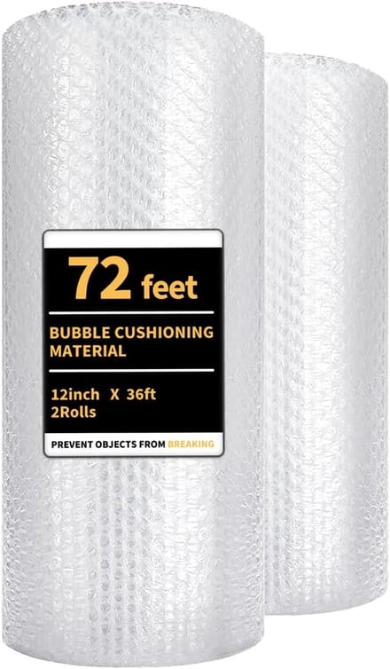 Bubble Wrap 2 Pack 30,5 cm x 22,86 m Geperforeerd voor Verhuizing en Verzending