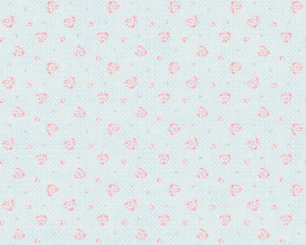 KLEINE BLOEMETJES BEHANG | Engelse stijl - blauw roze wit - A.S. Création Maison Charme