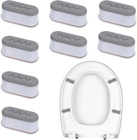 Dailygoods- WC-bril Bumper Set - 8 Stuks - Flexibele Zitbumpers