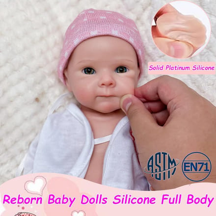 Siliconen Babypop voor het hele lichaam - 33 cm Realistische Pop van een Meisje