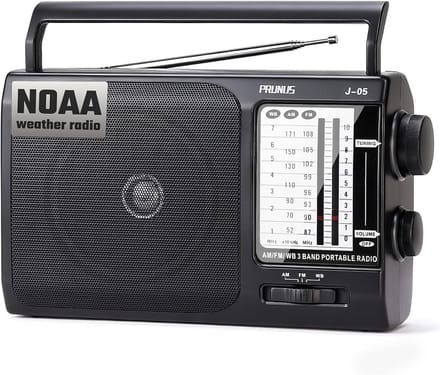 Draagbare FM/AM Radio met Helder Geluid en Lange Batterijduur