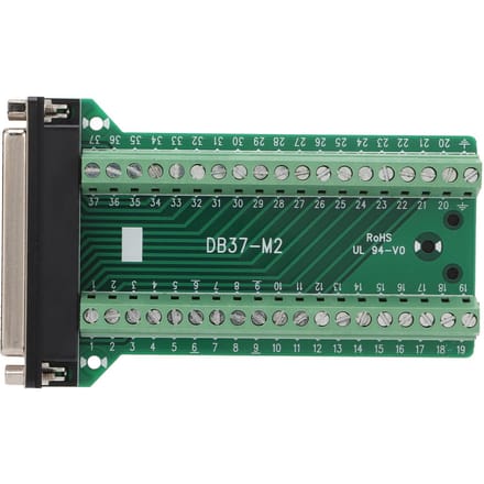 DB37 Connecteur Breakout Bornier Droit PCB Isolé Anti-Interférence AC300VDB37?M2
