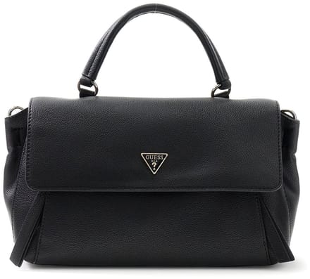 GUESS schoudertas handtas Devon Top Handle Flap Black zwart