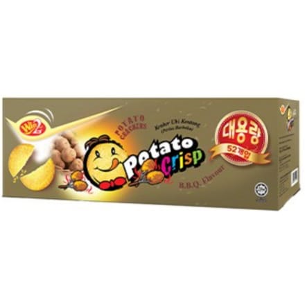 Aardappelchips BBQ Smaak Knapperige Gebakken Snack 780g (15g x 52 stuks) brown