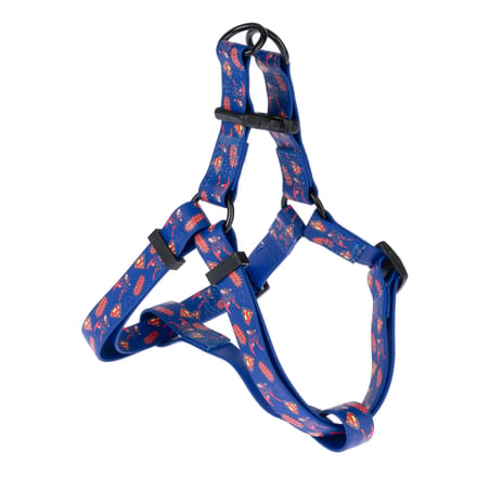 DC Superman harnas, blauwe maat M 51-66cm borstomtrek hond