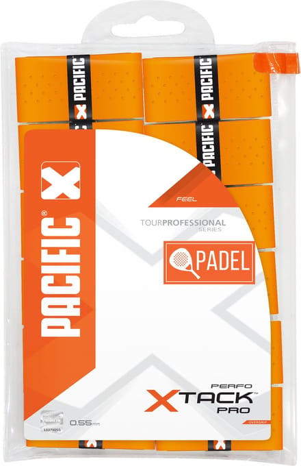 Pacific X Tack Pro Perfo Padel Overgrips 12 Stuks Kleur : Oranje