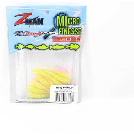 Zman Soft Lure Baby BallerZ 2 Inch 8/Pack Elektrisch Kip (6575)